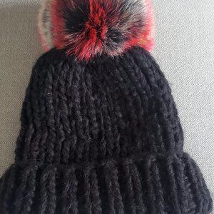Brand new never worn Barney’s Pom Pom Beanie